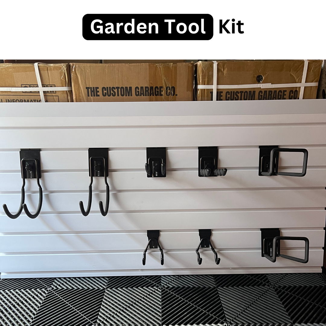 Garden Tool Slatwall Accessory Kit | Garage Organisation