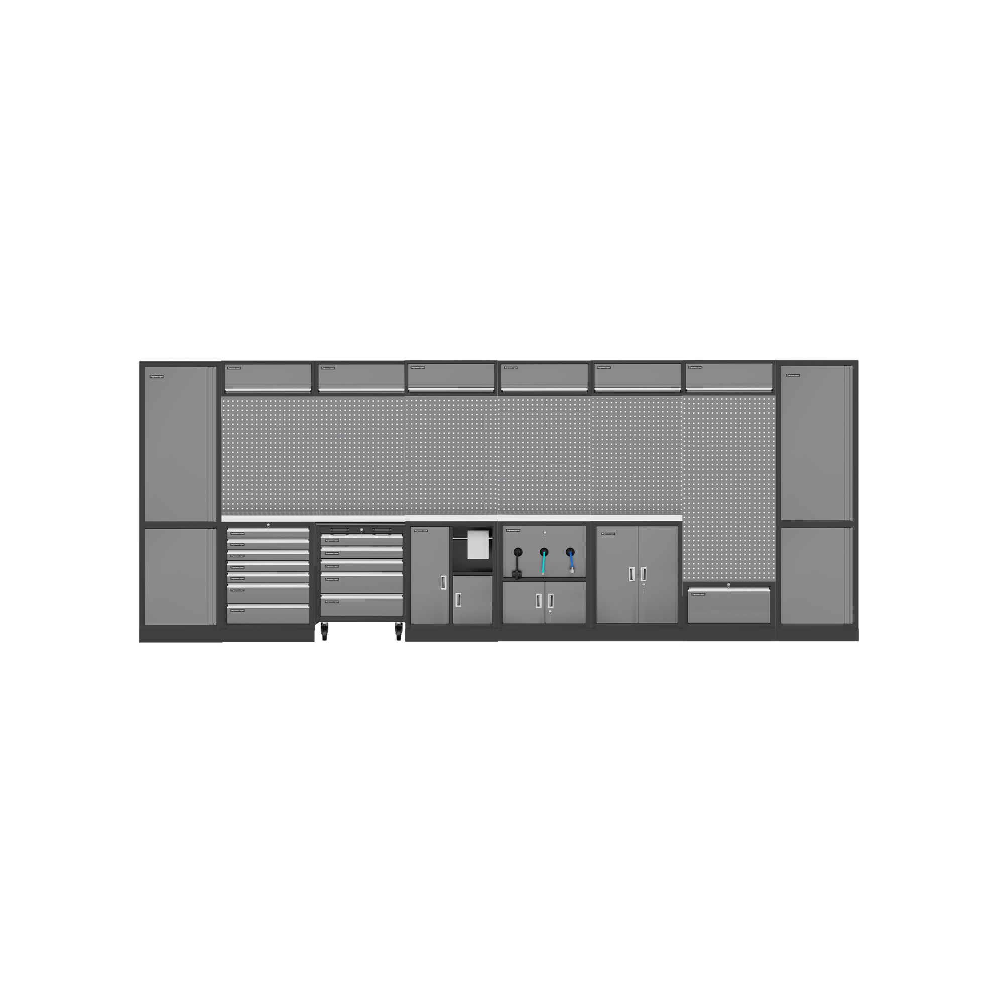 Professional Workshop Wall: 5180 x 520 x 2000mm – The Custom Garage Co