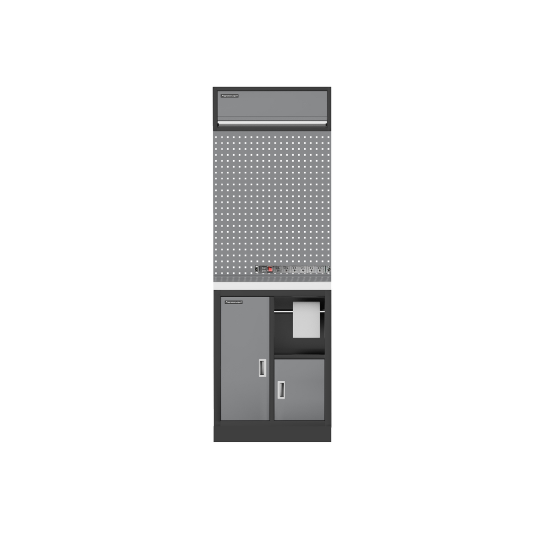 1 x Powered Pegboard Panel Upgrade - 6 Outlet Rack PDU