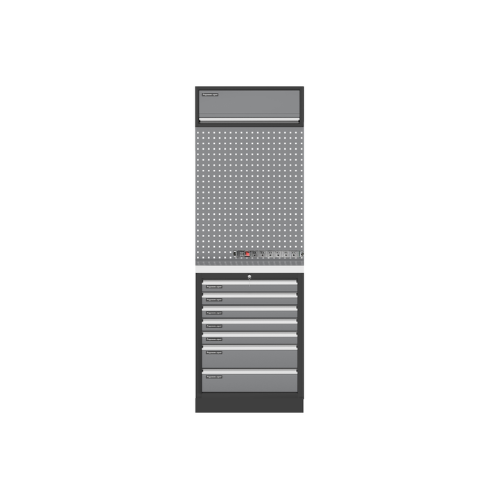 1 x Powered Pegboard Panel Upgrade - 6 Outlet Rack PDU