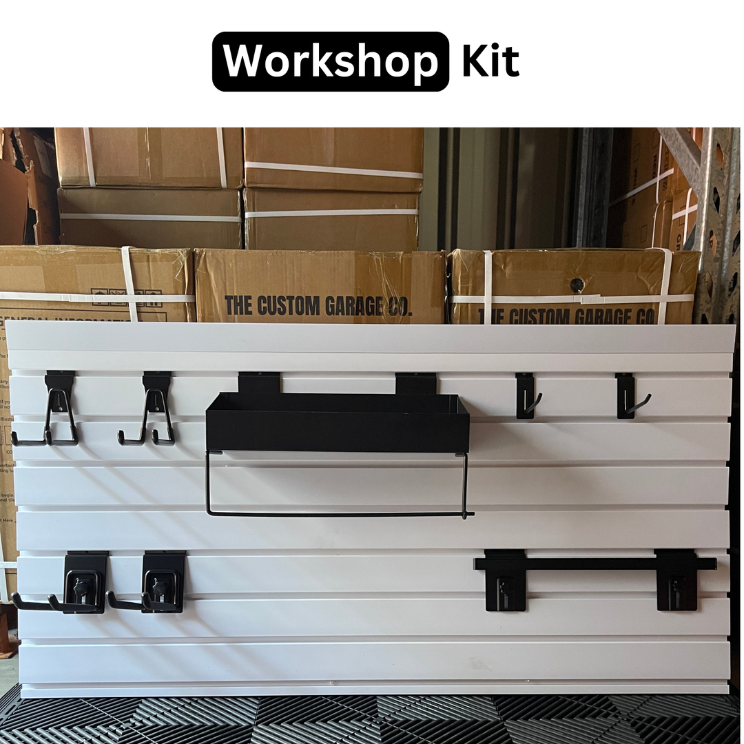 Workshop Slatwall Accessory Kit | Tool Storage Hooks & Holders