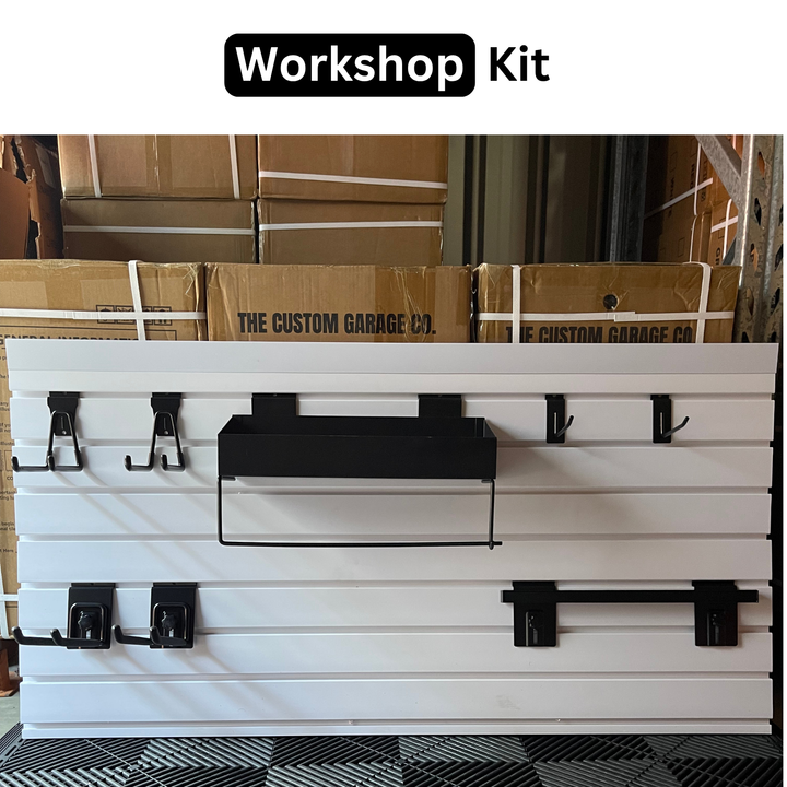 Workshop Slatwall Accessory Kit | Tool Storage Hooks & Holders
