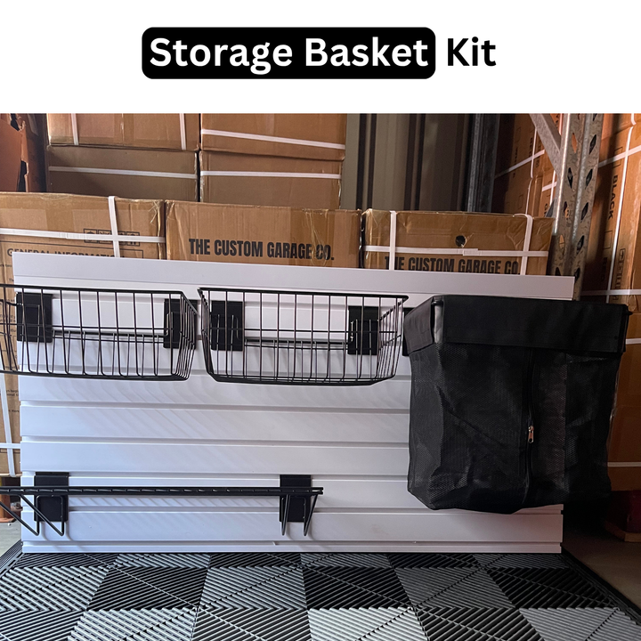 Storage Basket Slatwall Accessory Kit | Garage Storage
