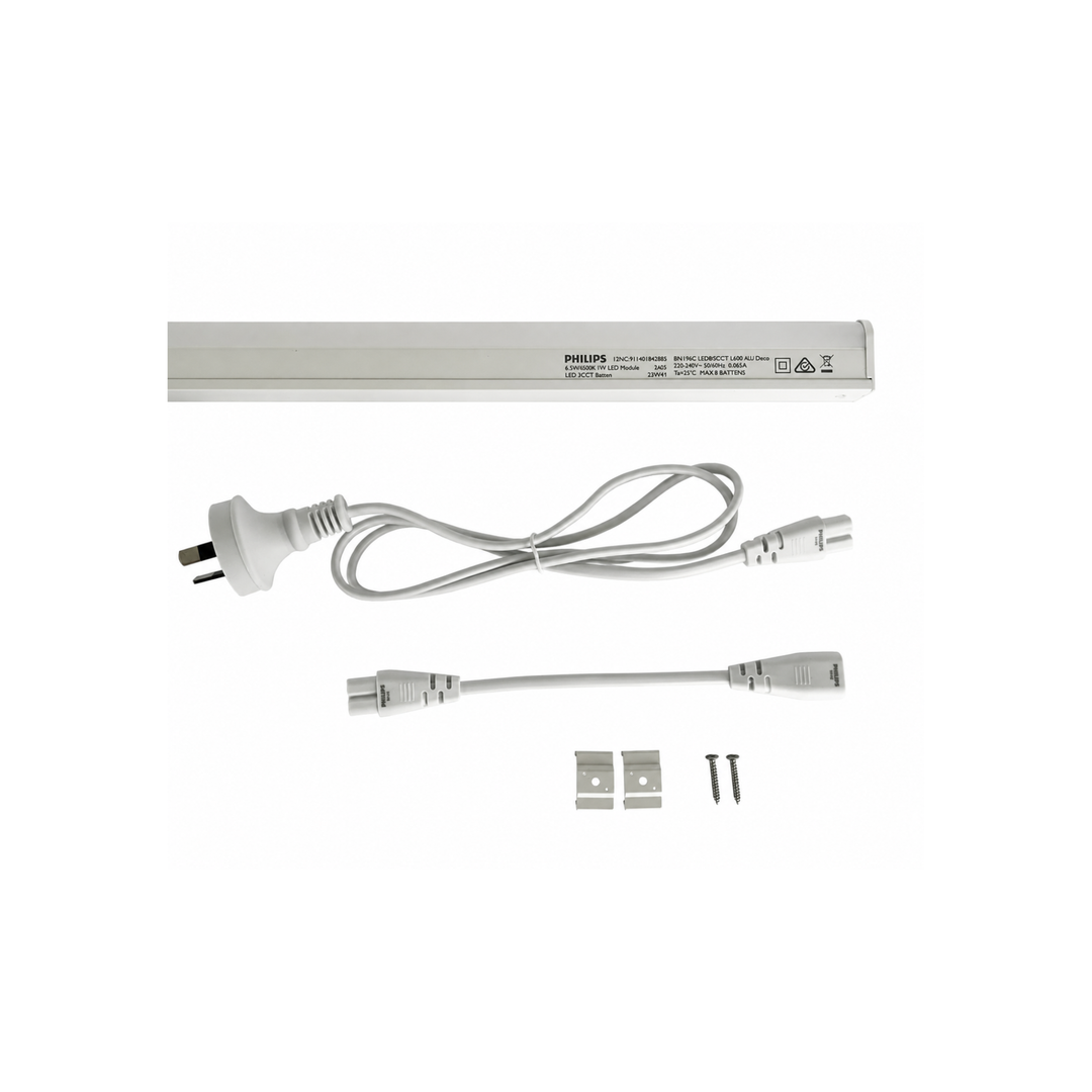 Philips 600mm Linkable LED Batten - Tri Colour