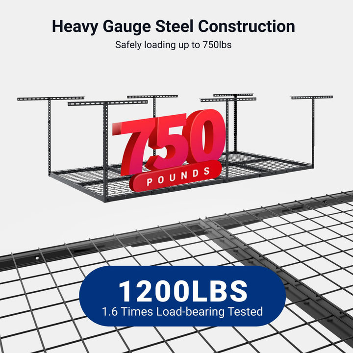 Overhead Garage Storage Rack – 2440 × 1220mm