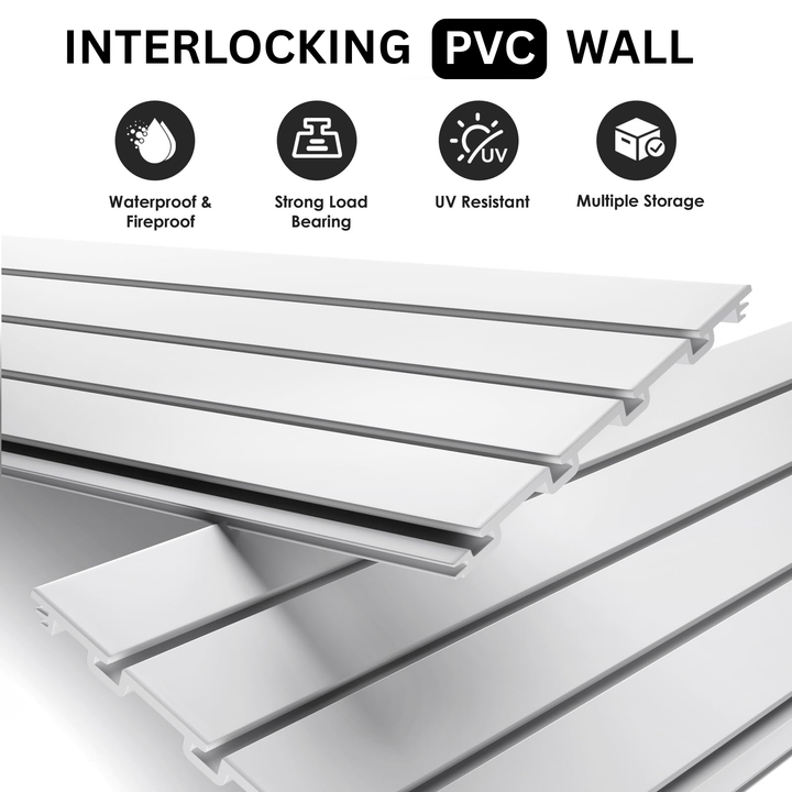 122 cm x 30 cm Moduslot Wall Panels - 8 pack